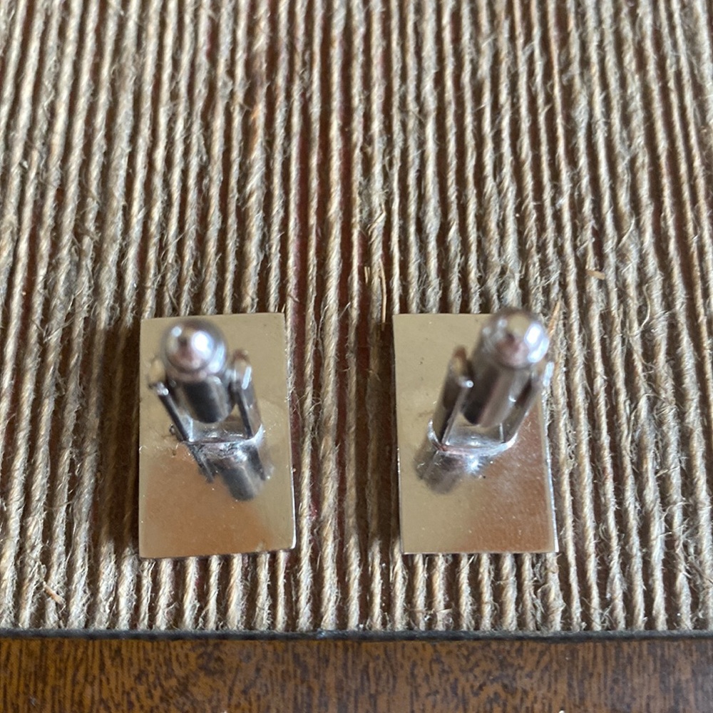 Vintage Shields Marked Rectangular Silver Mid-Cen… - image 4